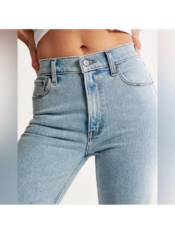Abercrombie & Fitch The 90s Relaxed Jean High Rise Plus Size Denim Long - Image 7