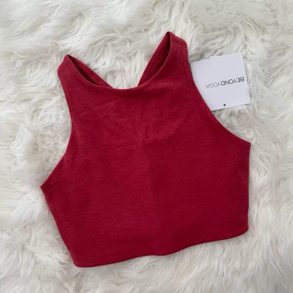 Beyond Yoga Spacedye Refocus Bra Faded Rose Heather Size XS - Image 4