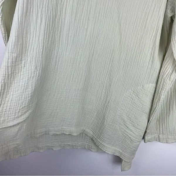 J. Jill Pure Jill Gauzey Orangic Cotton Tunic Top Sz Medium Boho Lagenlook - Image 8