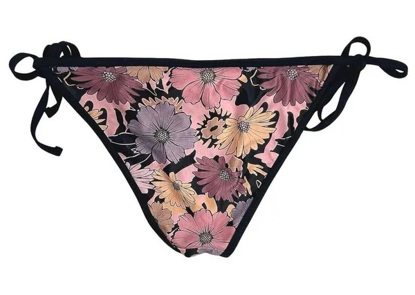 Asos Multicolor Floral Ruffle Tie Beach Summer Two Piece Bikini Set Swimwear 4 - Image 6