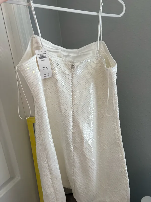 Abercrombie sequin dress white - Image 4