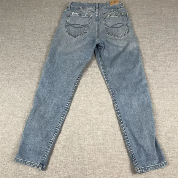 Abercrombie & Fitch Jeans Womens 4 Blue Light Wash High Rise Straight Distressed - Image 2