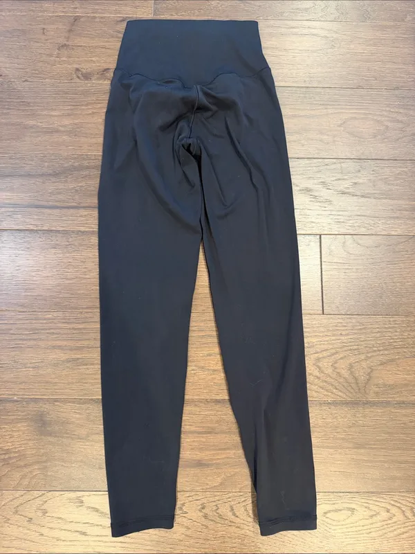 aerie Black High-Rise Leggings Size XS Short- C33-085 - Image 4