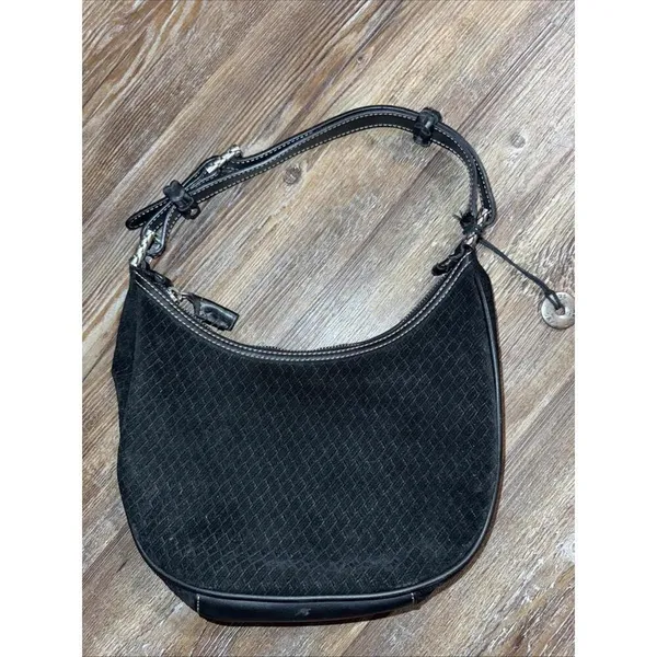 The Sak Boho Hippie‎ Black Leather Equestrian Western Shoulder Hobo Y2K Bag - Image 7