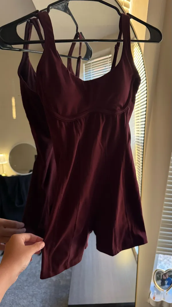 Maroon Garage Athletic Romper  - Image 2
