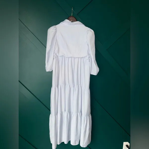 TCEC Light Blue Long Sleeve Dress - Image 4