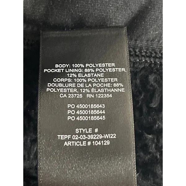 Aritzia Sunday Best Womens Black Faux Fur Long Sleeve Teddy Hooded Coat Jacket S - Image 6