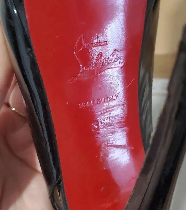 💥Sale!Christian Louboutin Lady Peeps Link 150 Patent - Image 4