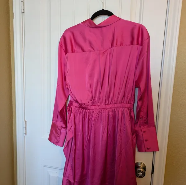 The Drop hot pink shirt dress small Size L - Image 11