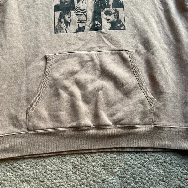 Taylor Swift Eras Tour beige Hoodie Women size XL concert merchandise - Image 3