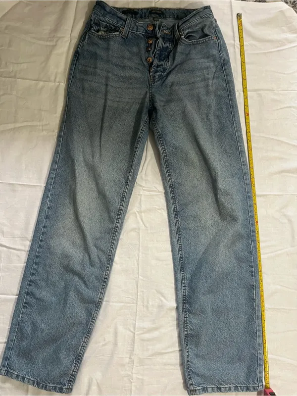 wild fable Women's Light Blue Straight Jeans - Image 4