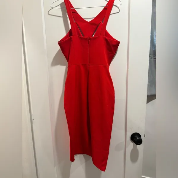 Lulus Ardent Love Red Cutout‎ Bodycon Dress Size S - Image 5