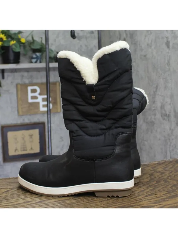Journee Collection PIPPAH Shearling Lined Cold Weather Boots Black 10M - Image 3