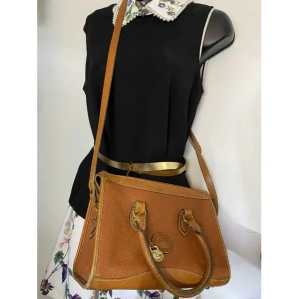 dooney and bourke vintage classic brown leather cr - Image 5
