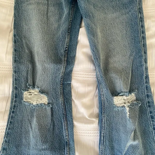 Zara flared ripped jeans - Image 6