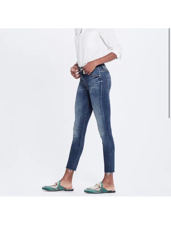 MOTHER Denim The High Waisted Looker Ankle Fray in Not Rough Enough Women’s size 26 - Image 15