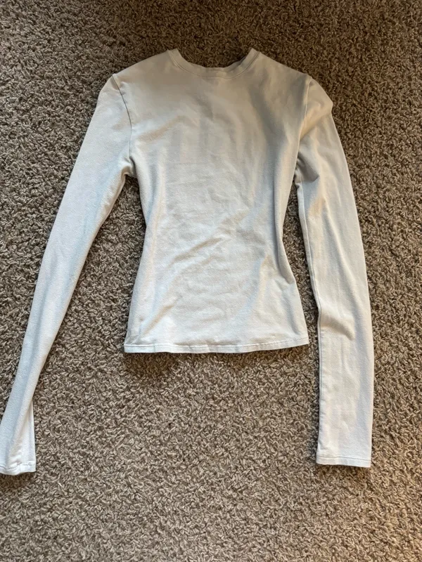 SKIMS Cotton Jersey Long Sleeve T-Shirt - Image 2