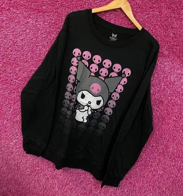 Kuromi skulls Crewneck sweater size 2x - Image 3