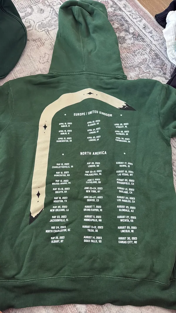 Zach Bryan hoodie Green Size L - Image 2