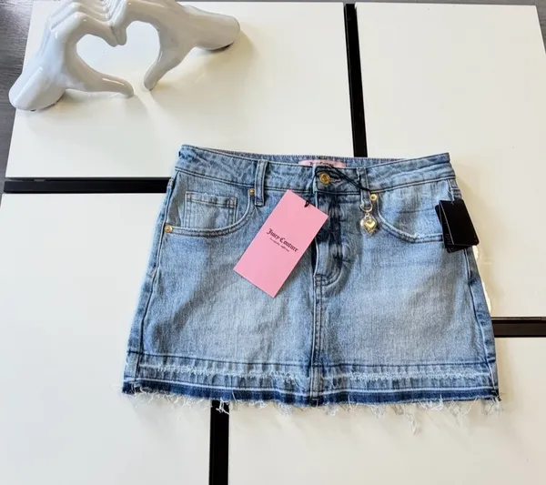 🎀💋 ✨ NWT Juicy Couture Y2K Style Denim Mini Skirt - Size 3/26 ✨🎀💋 - Image 7