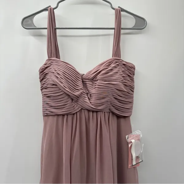 Birdy Grey Maria Convertible‎ Bridesmaid Maxi Dress in Mesh Mauve Sz S NEW - Image 4
