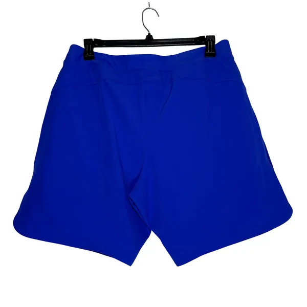 Lands‎ End Womens Royal Blue Swim Board Shorts Pockets Drawstring 16P Petite - Image 2