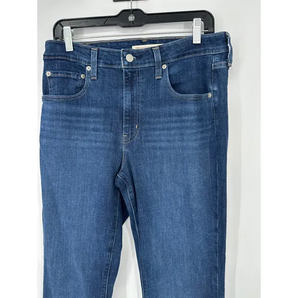 Levi 725 High Rise Bootcut Womens 31 Blue Denim Stretch Classic Casual‎ - Image 2