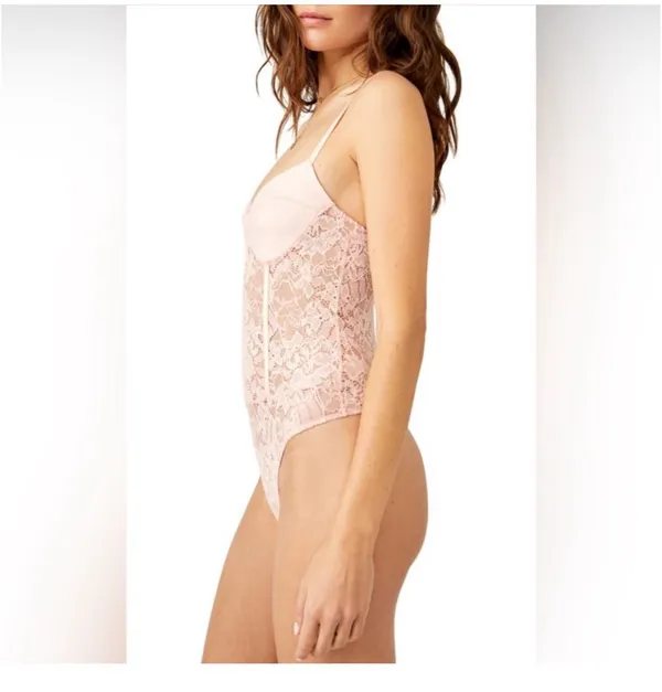 Free People Night Rhythm Lace Bodysuit - Image 2