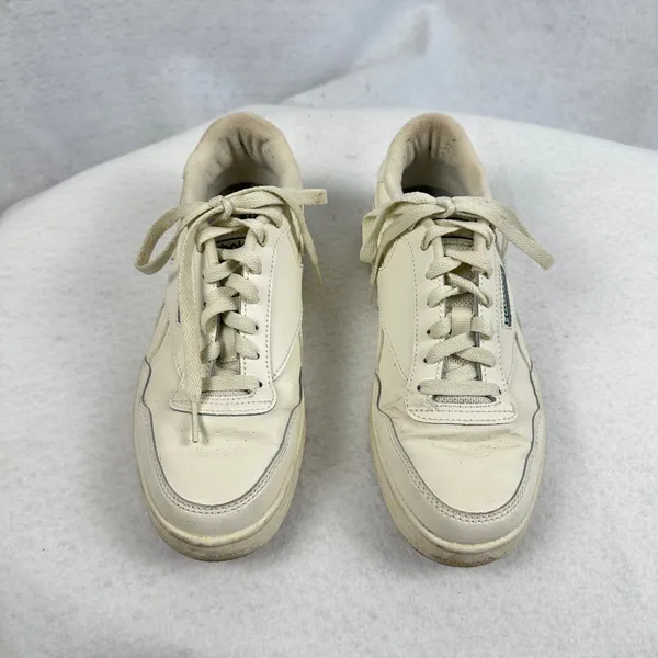 Vintage Reebok Classic White Leather Sneakers Trainers Lace Up Comfort Women 7.5 - Image 2