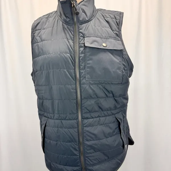 Carhartt Reversible Quilted Flannel Vest M 8-10 Green Black Buffalo Plaid Chore - Image 4