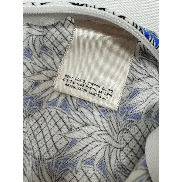 Maeve Anthropologie Pineapple Print Ruffle‎ Hem Shorts Blue White Women Size 0 - Image 7