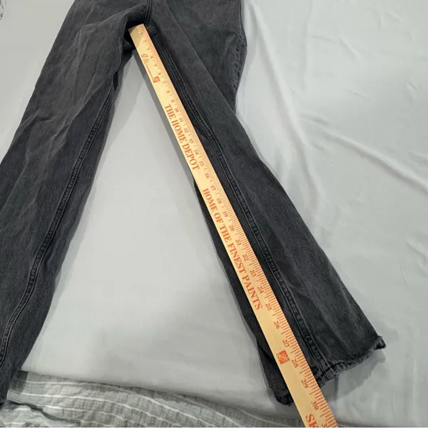 Abercrombie & Fitch Curve Love 90s Straight Ultra High Rise Jeans Black 28‎ 6R - Image 8