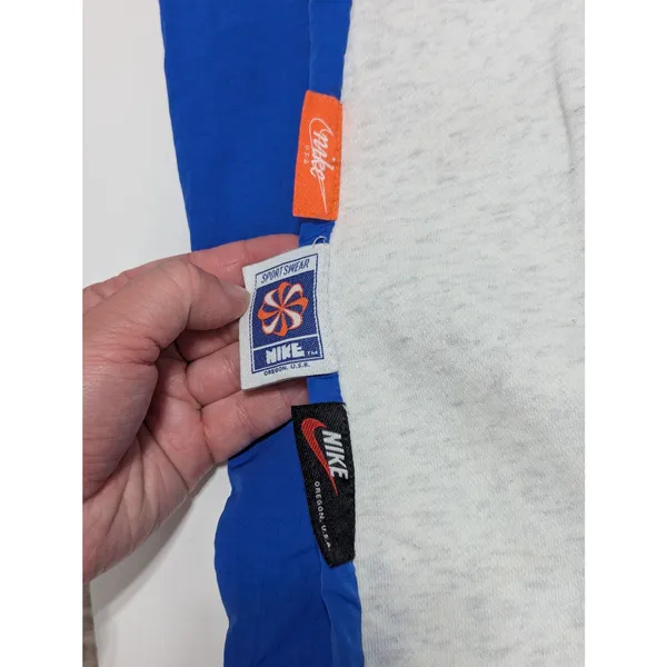 Nike Sportswear Icon Clash Pants Sweatpants Blue Gray Workout Womens Small Gym - Image 7