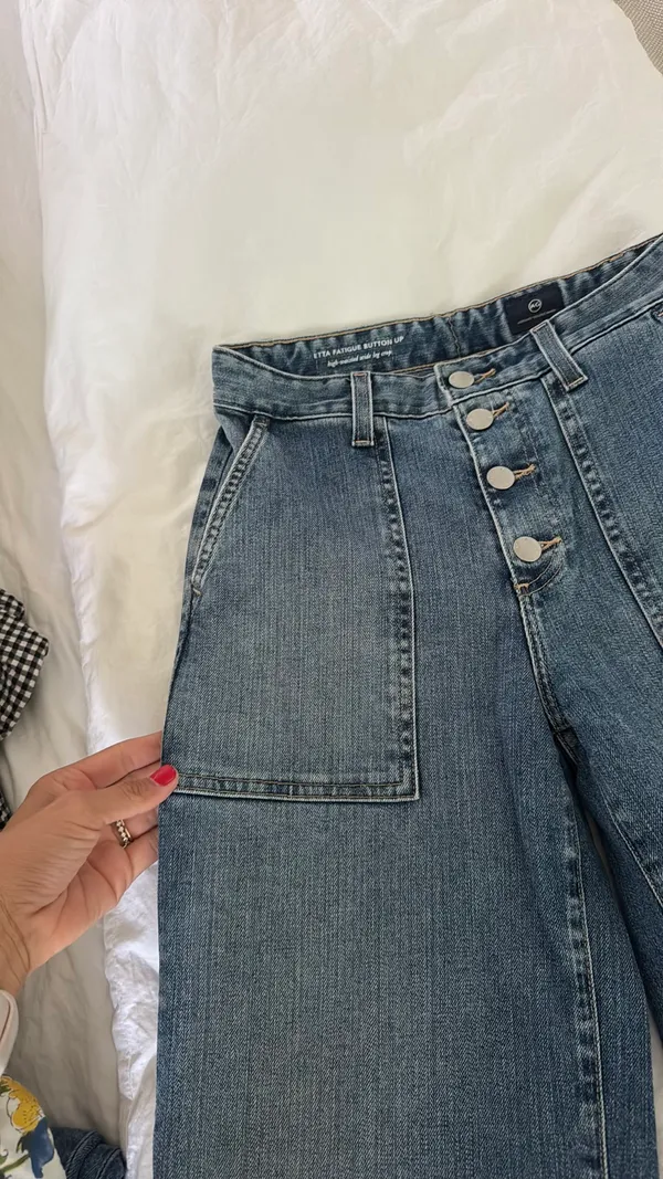 AG Adriano Goldschmied jeans wide leg crop size 25 - Image 10