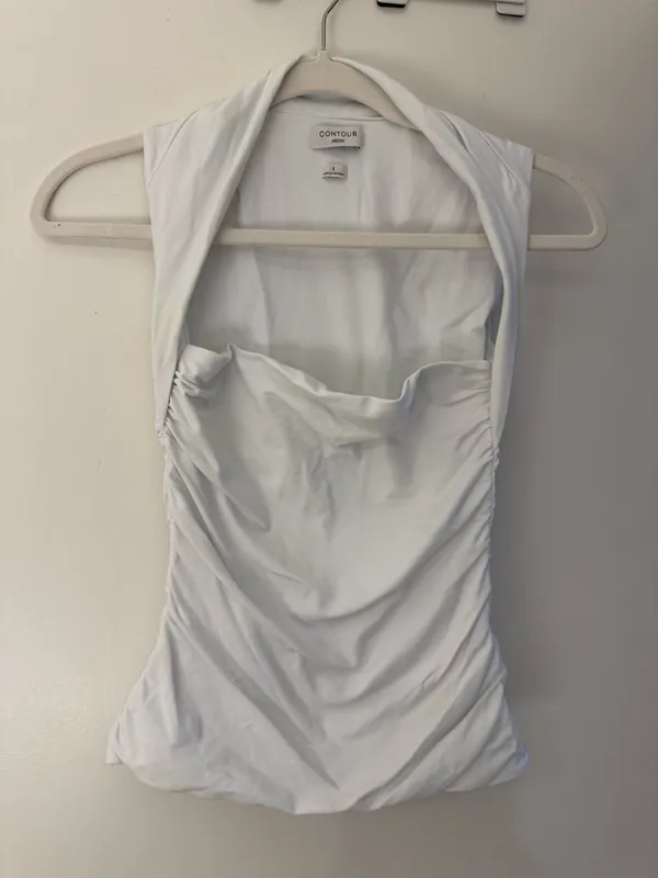 Aritzia Original Contour Flourish Top in White - Image 2