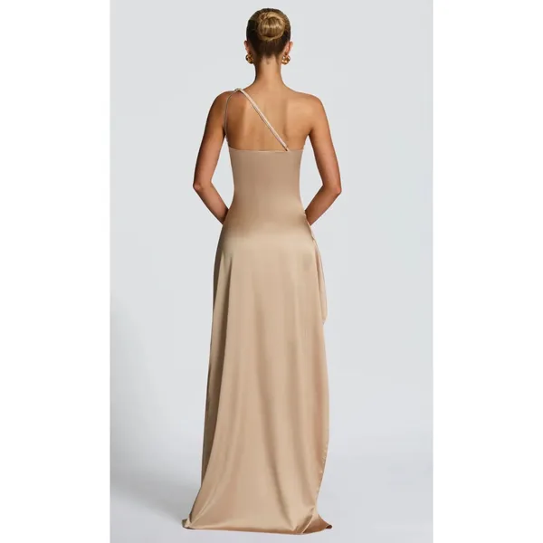 Babyboo NEW Ariel Maxi Dress Gown Champagne Size Small - Image 4