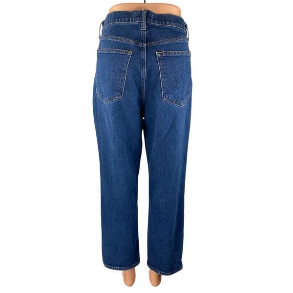 Abercrombie & Fitch Ankle Straight Blue Ultra High Rise Straight Denim Jeans 31 - Image 2