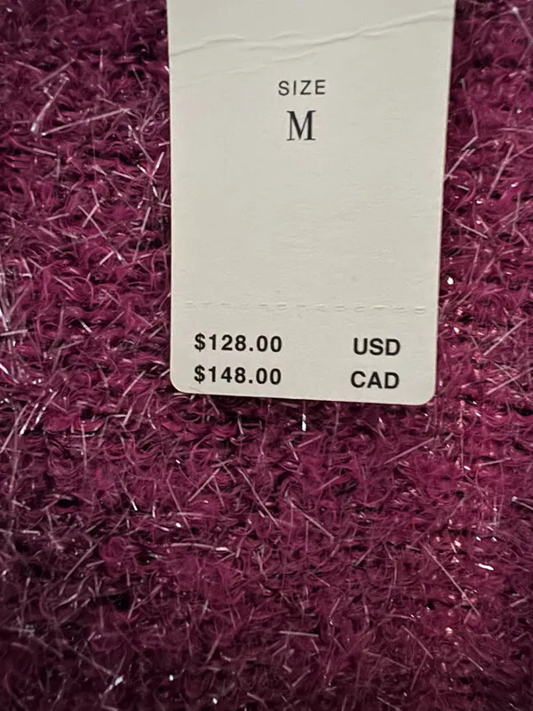 Anthropologie Maeve The Violetta Open-Back Tinsel Sweater, Size M - Image 11