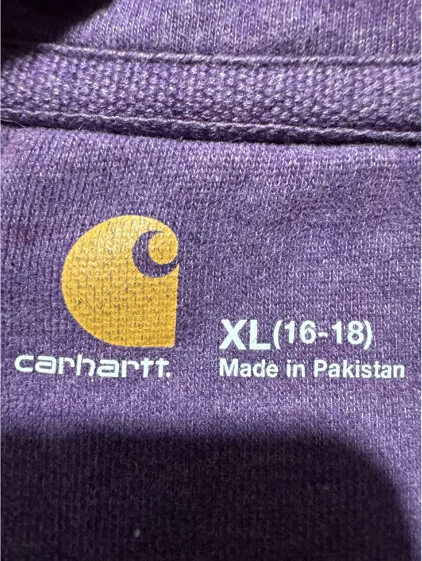 Carhartt XL Purple Tie-Dye Half-Zip Hoodie - Cozy Vibes Only - Image 3