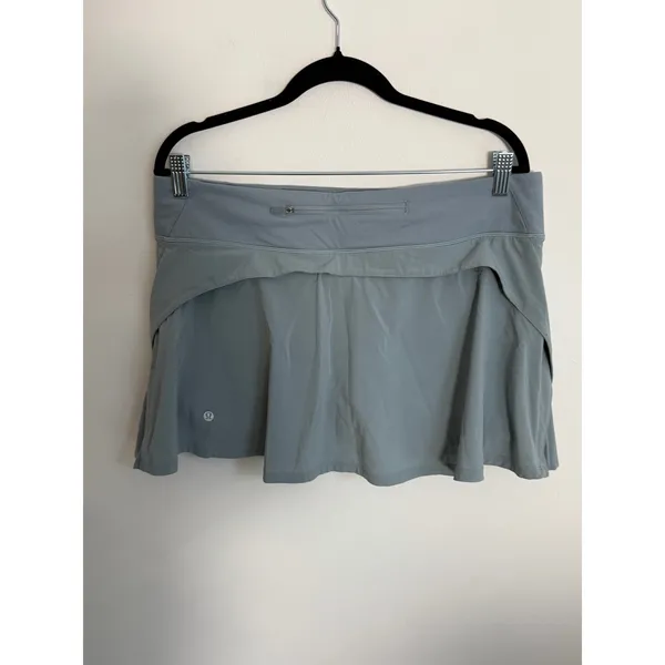 Lululemon Play Off The Pleats Skirt *13"Blue Cast size 12 - Image 5
