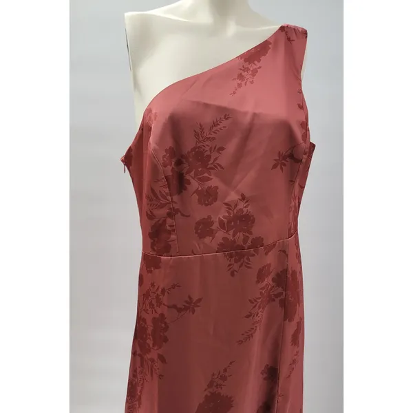 Birdy Grey Kira Dress XL Wild Rose Whimsical Bloom Matte Satin One Shoulder Maxi - Image 6