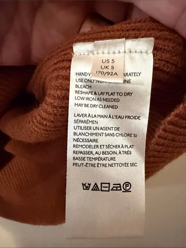FREE PEOPLE Softly Structured Sweater Brown Size Small - Image 8
