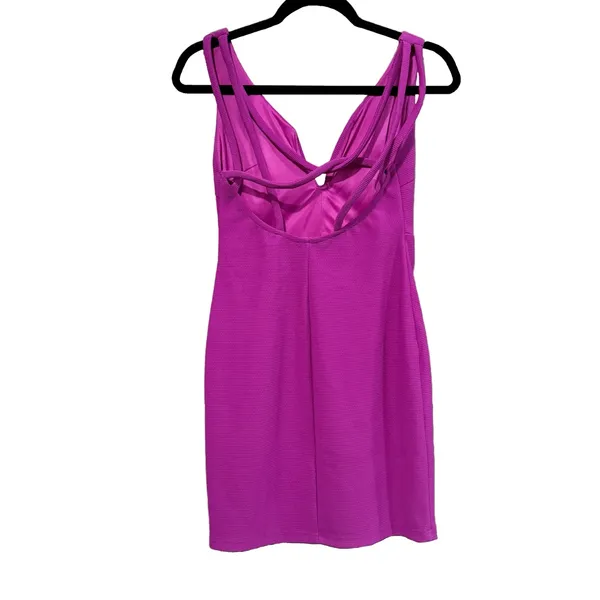 Lulus Wine and Divine Me Magenta Purple Bodycon Dress Size S - Image 8