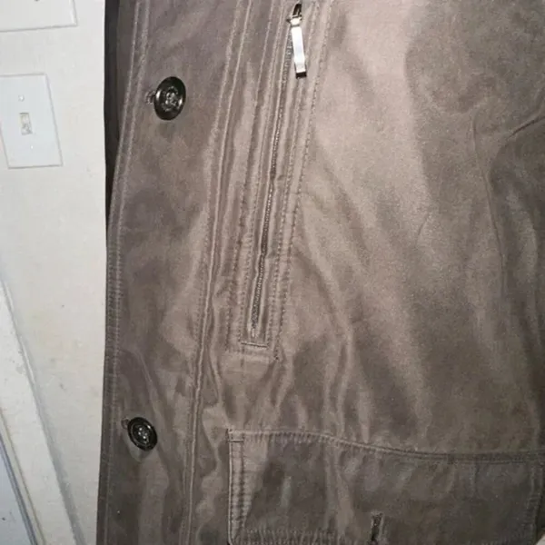 London Fog Brown Heavy Hooded Coat – Size M - Image 14