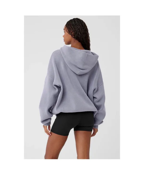 Alo Yoga Scholar Hooded Sweater Fog M - Image 2