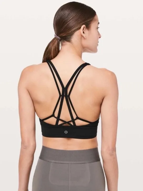 LULULEMON Ride & Reflect Black Sports Bra Top - Image 4