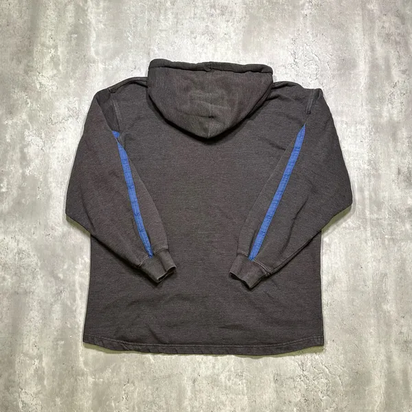 Vintage Y2K Grey and Blue Embroidered NFL Indianapolis Colts Hoodie Sweatshirt - Image 5