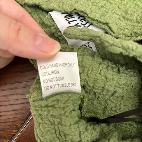 Princess Polly Knot Front Crinkle Bandeau Top Size 0 Green - Image 4