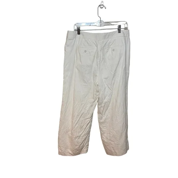 Talbots  Linen Pants Size 10 White - Image 2