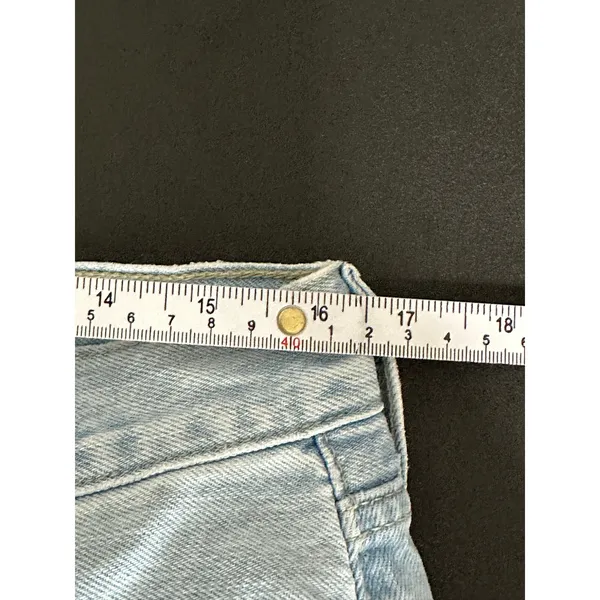 Levis Womens Low Pro Straight Light‎ Wash Denim Jeans Distressed Loose Size 30 - Image 8